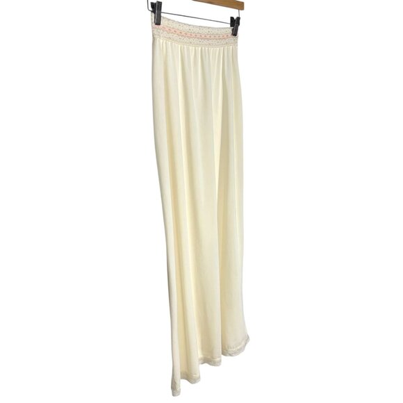 Vintage 60s Cream Full Length Slip Large Small - Picture 2 of 9